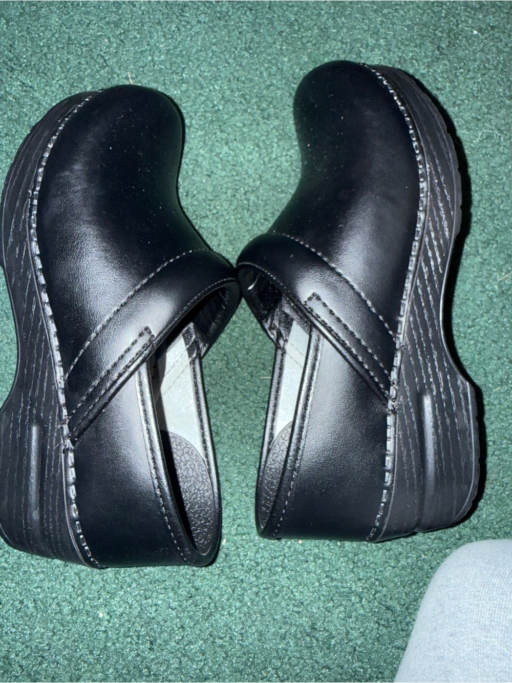 Black Slip-On Clog Shoes for Women Comfortable Work & Casual
